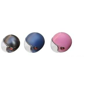 KASK ÇENESİZ PEMBE-SİYAH-BEYAZ-GRİ-MAVİ-KIRMIZI