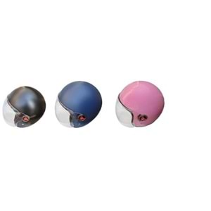 KASK ÇENESİZ PEMBE-SİYAH-BEYAZ-GRİ-MAVİ-KIRMIZI