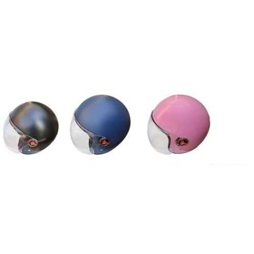 KASK ÇENESİZ PEMBE-SİYAH-BEYAZ-GRİ-MAVİ-KIRMIZI