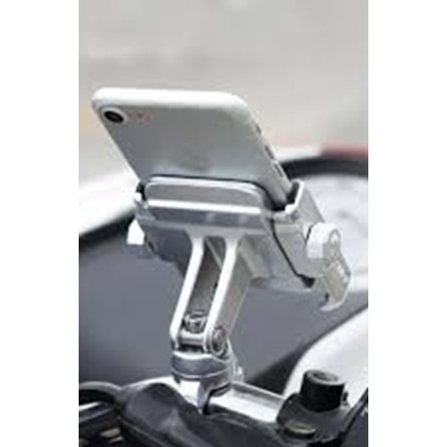 TELEFON TUTUCU SİLVER GRİ DEMİR