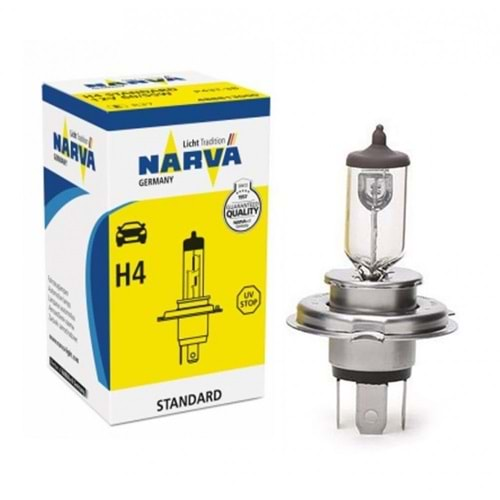 NARVA 12V H4 60/55W P43T FAR AMPULÜ