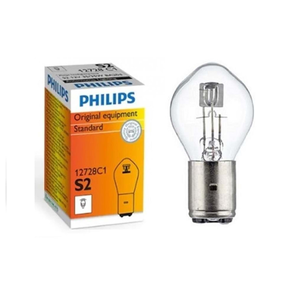 PHILIPS S2 35/35W MOTOSİKLET BOSCH TİP FAR AMPULÜ