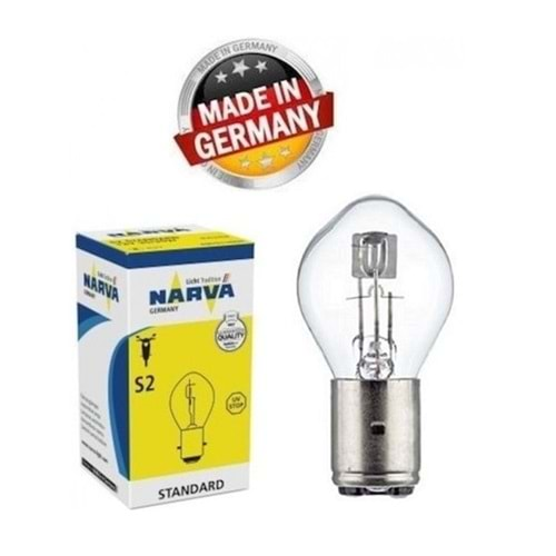 NARVA 12V S2 35/35W BOSCH TİPİ MOTOSİKLET FAR AMPULÜ